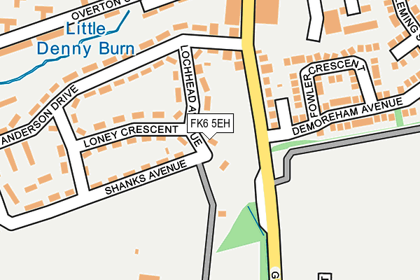 FK6 5EH map - OS OpenMap – Local (Ordnance Survey) FK6 5EH map - OS OpenMap – Local (Ordnance Survey)