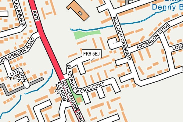 FK6 5EJ map - OS OpenMap – Local (Ordnance Survey) FK6 5EJ map - OS OpenMap – Local (Ordnance Survey)