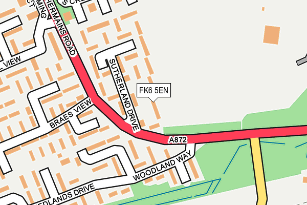 FK6 5EN map - OS OpenMap – Local (Ordnance Survey) FK6 5EN map - OS OpenMap – Local (Ordnance Survey)
