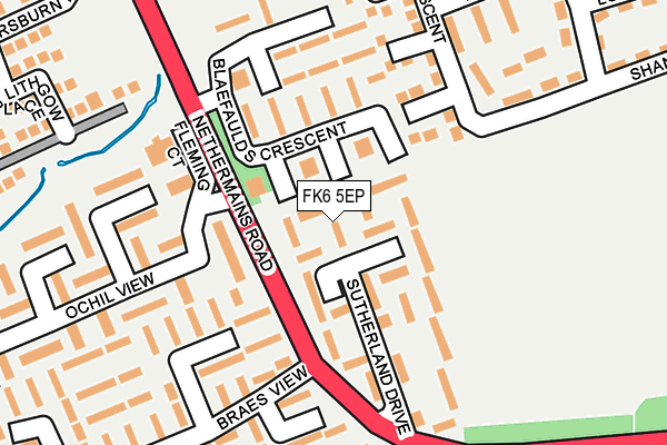 FK6 5EP map - OS OpenMap – Local (Ordnance Survey) FK6 5EP map - OS OpenMap – Local (Ordnance Survey)