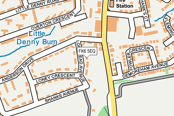 FK6 5EQ map - OS OpenMap – Local (Ordnance Survey) FK6 5EQ map - OS OpenMap – Local (Ordnance Survey)