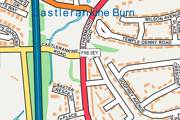 FK6 5EY map - OS OpenMap – Local (Ordnance Survey) FK6 5EY map - OS OpenMap – Local (Ordnance Survey)