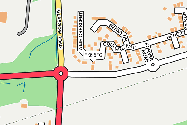 FK6 5FG map - OS OpenMap – Local (Ordnance Survey) FK6 5FG map - OS OpenMap – Local (Ordnance Survey)