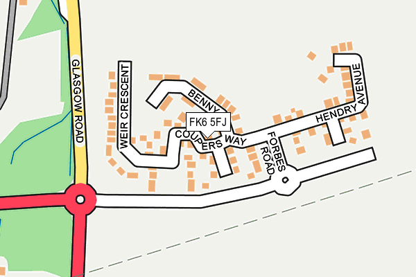 FK6 5FJ map - OS OpenMap – Local (Ordnance Survey) FK6 5FJ map - OS OpenMap – Local (Ordnance Survey)
