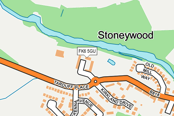 FK6 5GU map - OS OpenMap – Local (Ordnance Survey) FK6 5GU map - OS OpenMap – Local (Ordnance Survey)
