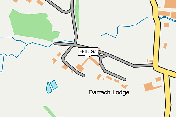 FK6 5GZ map - OS OpenMap – Local (Ordnance Survey) FK6 5GZ map - OS OpenMap – Local (Ordnance Survey)