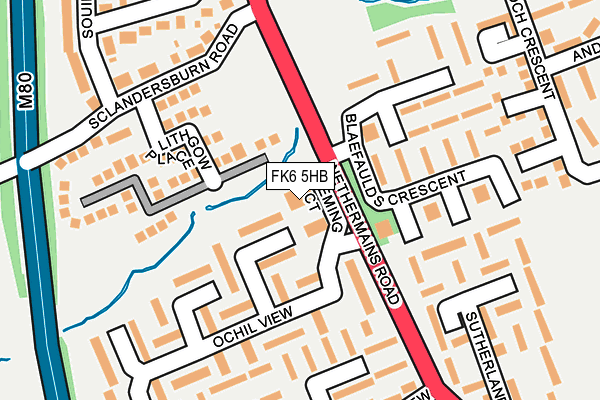 FK6 5HB map - OS OpenMap – Local (Ordnance Survey) FK6 5HB map - OS OpenMap – Local (Ordnance Survey)