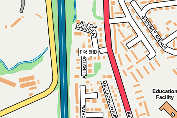 FK6 5HD map - OS OpenMap – Local (Ordnance Survey) FK6 5HD map - OS OpenMap – Local (Ordnance Survey)