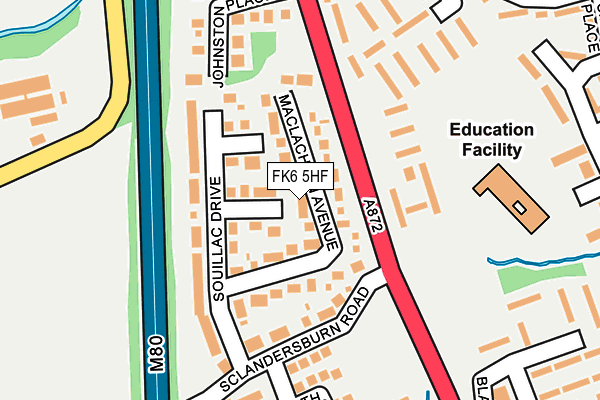 FK6 5HF map - OS OpenMap – Local (Ordnance Survey) FK6 5HF map - OS OpenMap – Local (Ordnance Survey)