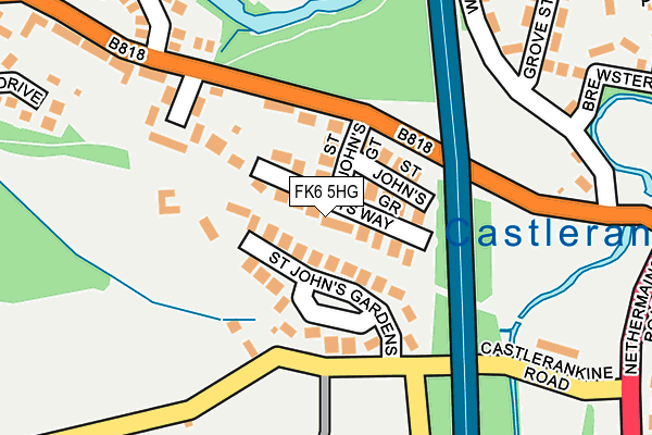 FK6 5HG map - OS OpenMap – Local (Ordnance Survey) FK6 5HG map - OS OpenMap – Local (Ordnance Survey)
