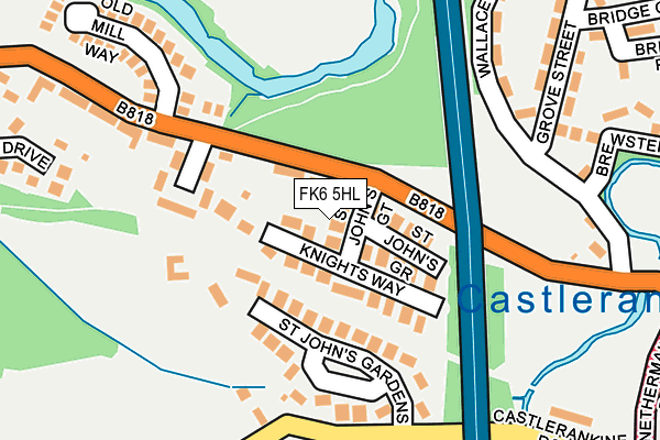 FK6 5HL map - OS OpenMap – Local (Ordnance Survey) FK6 5HL map - OS OpenMap – Local (Ordnance Survey)