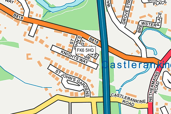 FK6 5HQ map - OS OpenMap – Local (Ordnance Survey) FK6 5HQ map - OS OpenMap – Local (Ordnance Survey)