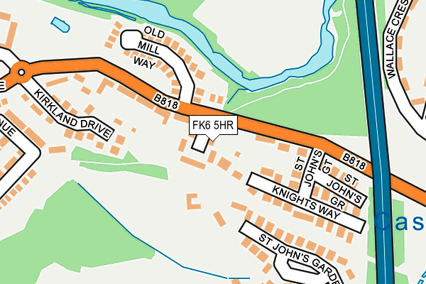 FK6 5HR map - OS OpenMap – Local (Ordnance Survey) FK6 5HR map - OS OpenMap – Local (Ordnance Survey)