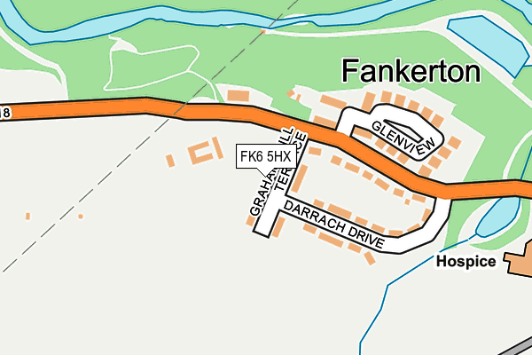 FK6 5HX map - OS OpenMap – Local (Ordnance Survey) FK6 5HX map - OS OpenMap – Local (Ordnance Survey)