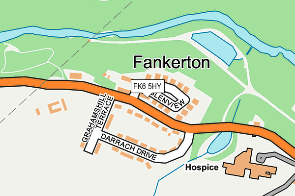 FK6 5HY map - OS OpenMap – Local (Ordnance Survey) FK6 5HY map - OS OpenMap – Local (Ordnance Survey)