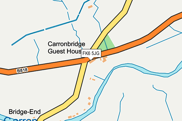 FK6 5JG map - OS OpenMap – Local (Ordnance Survey) FK6 5JG map - OS OpenMap – Local (Ordnance Survey)