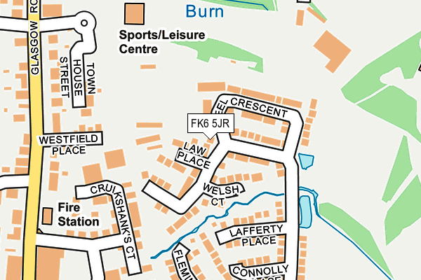 FK6 5JR map - OS OpenMap – Local (Ordnance Survey) FK6 5JR map - OS OpenMap – Local (Ordnance Survey)