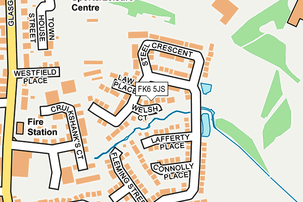 FK6 5JS map - OS OpenMap – Local (Ordnance Survey)