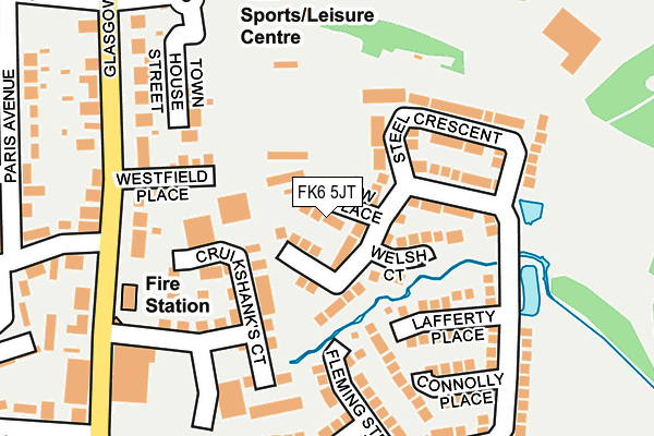 FK6 5JT map - OS OpenMap – Local (Ordnance Survey) FK6 5JT map - OS OpenMap – Local (Ordnance Survey)
