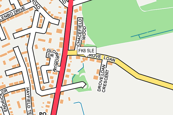 FK6 5LE map - OS OpenMap – Local (Ordnance Survey) FK6 5LE map - OS OpenMap – Local (Ordnance Survey)