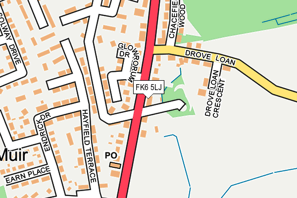 FK6 5LJ map - OS OpenMap – Local (Ordnance Survey) FK6 5LJ map - OS OpenMap – Local (Ordnance Survey)