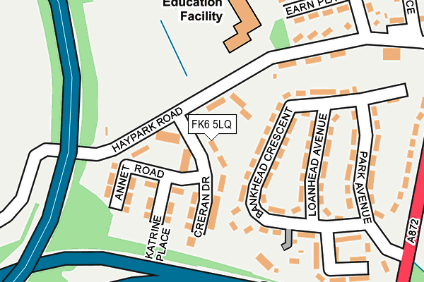 FK6 5LQ map - OS OpenMap – Local (Ordnance Survey) FK6 5LQ map - OS OpenMap – Local (Ordnance Survey)
