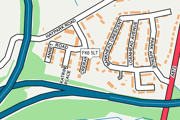 FK6 5LT map - OS OpenMap – Local (Ordnance Survey) FK6 5LT map - OS OpenMap – Local (Ordnance Survey)