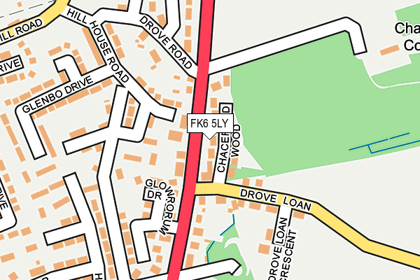 FK6 5LY map - OS OpenMap – Local (Ordnance Survey) FK6 5LY map - OS OpenMap – Local (Ordnance Survey)