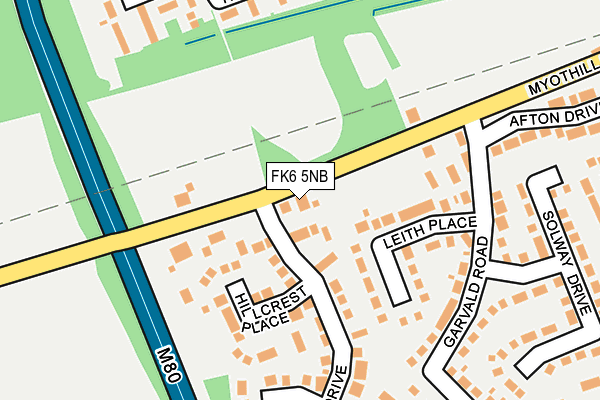 FK6 5NB map - OS OpenMap – Local (Ordnance Survey) FK6 5NB map - OS OpenMap – Local (Ordnance Survey)