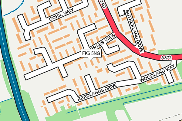 FK6 5NG map - OS OpenMap – Local (Ordnance Survey) FK6 5NG map - OS OpenMap – Local (Ordnance Survey)