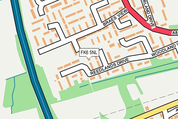 FK6 5NL map - OS OpenMap – Local (Ordnance Survey) FK6 5NL map - OS OpenMap – Local (Ordnance Survey)