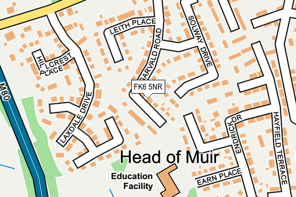 FK6 5NR map - OS OpenMap – Local (Ordnance Survey)