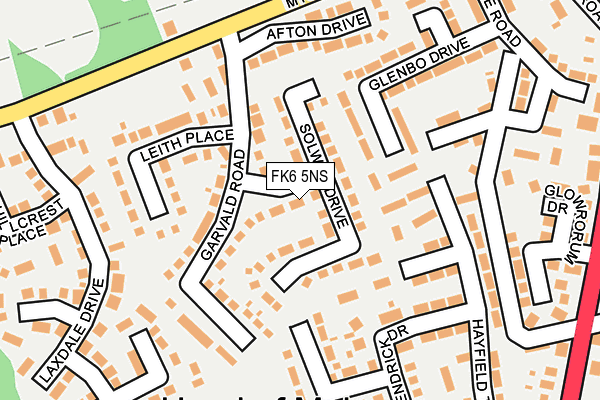 FK6 5NS map - OS OpenMap – Local (Ordnance Survey) FK6 5NS map - OS OpenMap – Local (Ordnance Survey)