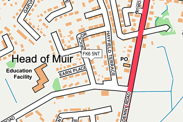 FK6 5NT map - OS OpenMap – Local (Ordnance Survey) FK6 5NT map - OS OpenMap – Local (Ordnance Survey)