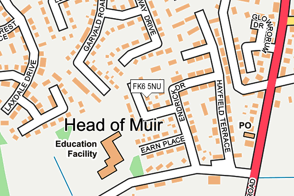 FK6 5NU map - OS OpenMap – Local (Ordnance Survey) FK6 5NU map - OS OpenMap – Local (Ordnance Survey)