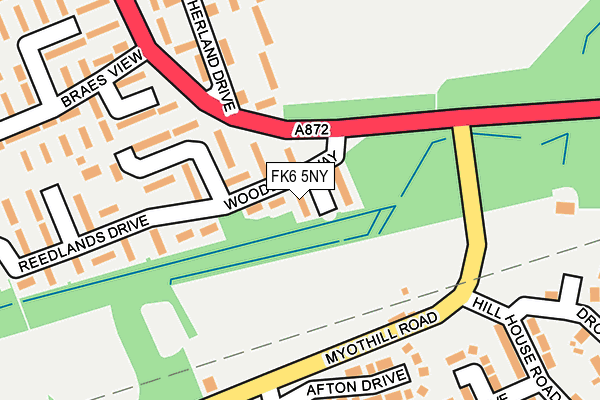 FK6 5NY map - OS OpenMap – Local (Ordnance Survey) FK6 5NY map - OS OpenMap – Local (Ordnance Survey)