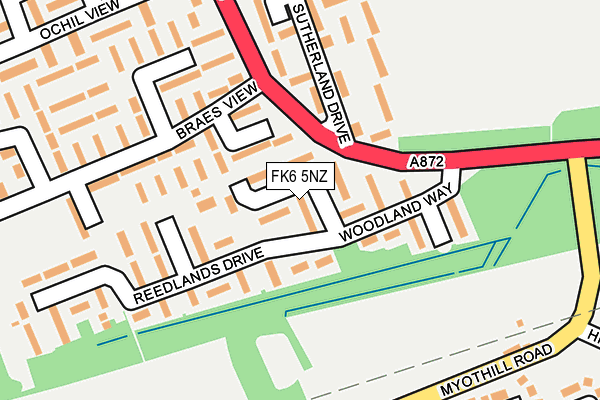 FK6 5NZ map - OS OpenMap – Local (Ordnance Survey) FK6 5NZ map - OS OpenMap – Local (Ordnance Survey)