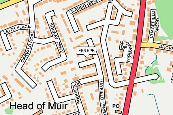 FK6 5PB map - OS OpenMap – Local (Ordnance Survey) FK6 5PB map - OS OpenMap – Local (Ordnance Survey)