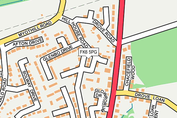 FK6 5PG map - OS OpenMap – Local (Ordnance Survey) FK6 5PG map - OS OpenMap – Local (Ordnance Survey)