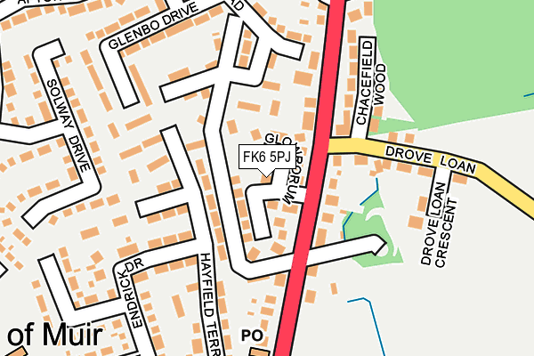FK6 5PJ map - OS OpenMap – Local (Ordnance Survey) FK6 5PJ map - OS OpenMap – Local (Ordnance Survey)