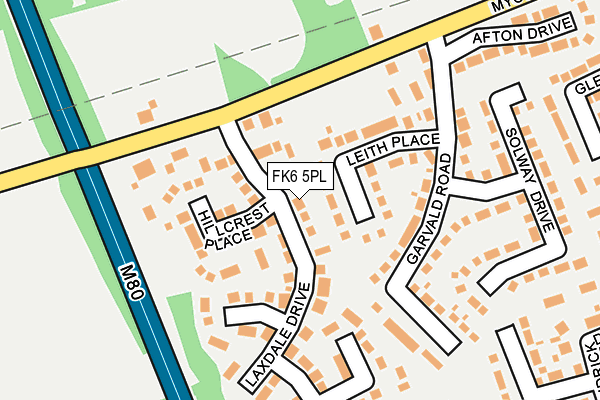 FK6 5PL map - OS OpenMap – Local (Ordnance Survey) FK6 5PL map - OS OpenMap – Local (Ordnance Survey)