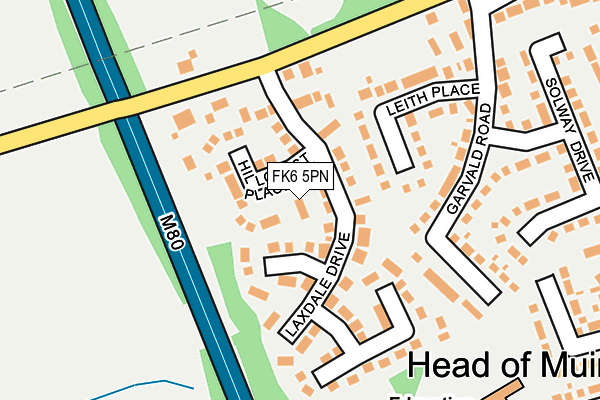 FK6 5PN map - OS OpenMap – Local (Ordnance Survey) FK6 5PN map - OS OpenMap – Local (Ordnance Survey)