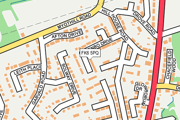 FK6 5PQ map - OS OpenMap – Local (Ordnance Survey) FK6 5PQ map - OS OpenMap – Local (Ordnance Survey)