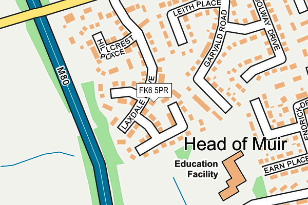 FK6 5PR map - OS OpenMap – Local (Ordnance Survey) FK6 5PR map - OS OpenMap – Local (Ordnance Survey)