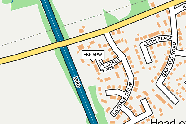 FK6 5PW map - OS OpenMap – Local (Ordnance Survey) FK6 5PW map - OS OpenMap – Local (Ordnance Survey)