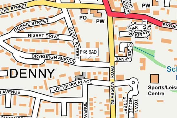 FK6 6AD map - OS OpenMap – Local (Ordnance Survey) FK6 6AD map - OS OpenMap – Local (Ordnance Survey)