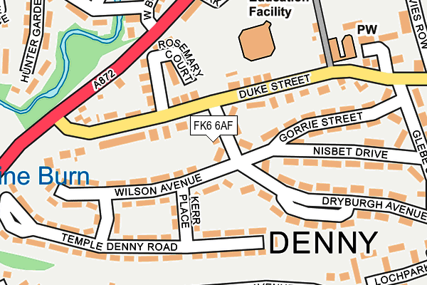 FK6 6AF map - OS OpenMap – Local (Ordnance Survey) FK6 6AF map - OS OpenMap – Local (Ordnance Survey)