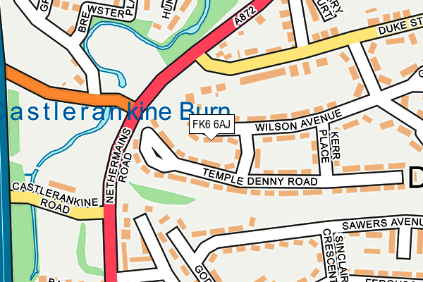 FK6 6AJ map - OS OpenMap – Local (Ordnance Survey) FK6 6AJ map - OS OpenMap – Local (Ordnance Survey)