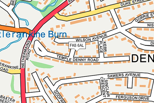 FK6 6AL map - OS OpenMap – Local (Ordnance Survey) FK6 6AL map - OS OpenMap – Local (Ordnance Survey)