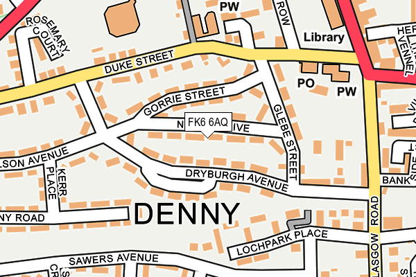 FK6 6AQ map - OS OpenMap – Local (Ordnance Survey) FK6 6AQ map - OS OpenMap – Local (Ordnance Survey)